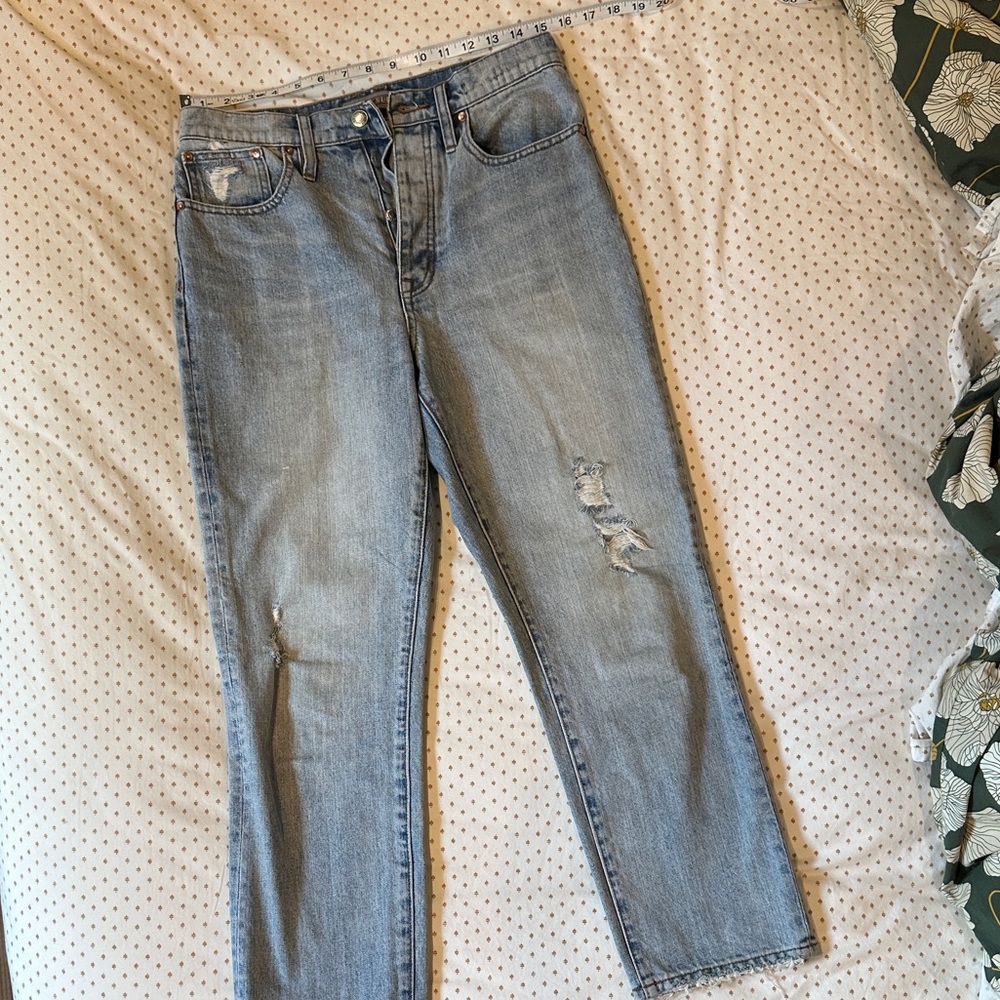 Point Sur J Crew Denim High Rise Straight Leg 100% cotton Jeans